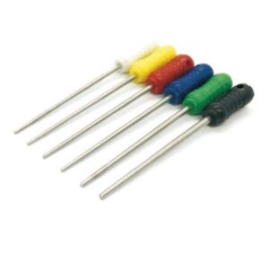 Boîte de 6 pluggers fouloirs en acier inoxydable à gutta percha - Safe Implant