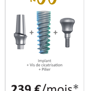Offre mensuelle - 50 implants + piliers + vis de cicatrisation + Safe first kit - Safe Implant