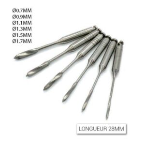 Boîte de 6 forets peeso/ Largo 28mm de longueur - Safe Implant