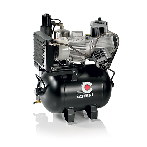 AC300-1 Compresseur Tricylindre nu (AC300) ou capoté (AC300Q) - Cattani - Safe Implant