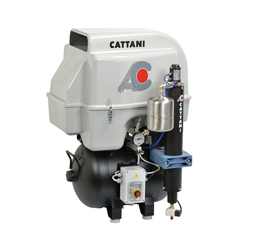 AC300Q-1 Compresseur Tricylindre nu (AC300) ou capoté (AC300Q) - Cattani - Safe Implant