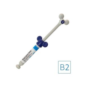 1 seringue de  4g EsCom100 - B2 - Résine composite nano-hybride restauratrice photopolymérisable - Safe Implant